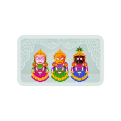 CoinCraft 10 gram Jagannath ji Silver Colour Bar/Lagdi 999.9 Purity / Fineness