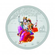 CoinCraft 20 gram Radha Krishna Silver Colour Coin 999.9 Purity / Fineness