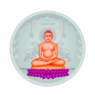 CoinCraft 20 gram Shri Mahavira Bhagwan Silver Colour Coin 999.9 Purity / Fineness