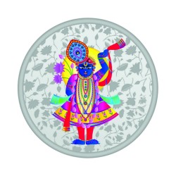 CoinCraft 10 gram ShriNathji Silver Colour Coin 999.9 Purity / Fineness