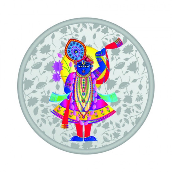 coin craft 20 gram shrinathji silver colour coin 999.9 Purity / Fineness