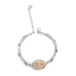 Existencia Rose Gold Half Circle Bracelet EJ-2557-60