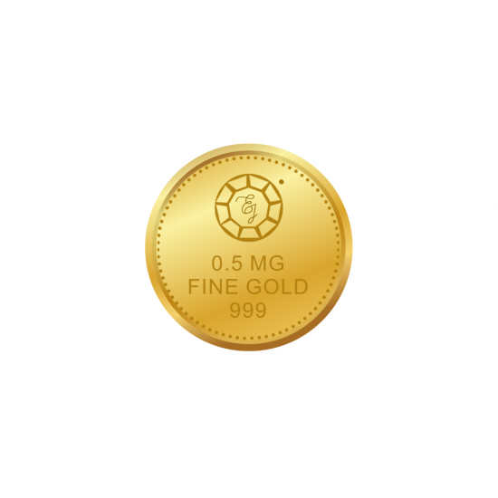 buy 0.500 mg lakshmiji gold coin in 999 purity from existenciajewels.in