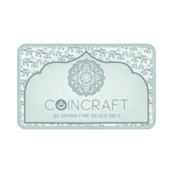 CoinCraft 10 gram Shatrunjay Mahatirth Silver Colour Bar/Lagdi 999.9 Purity / Fineness